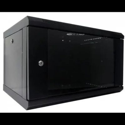 WMNC-6U-FLAT- BLACK Hypernet 6U 600x450 Шкаф коммутационный настенный 6U 600x450 25956 фото