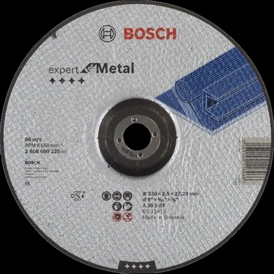 Bosch 230 x 2.5 мм (2608600225) Отрезной круг для металла 30065 фото