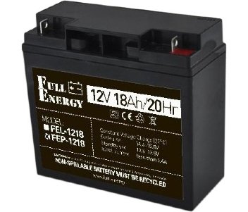Full Energy FEP-1218 Акумулятор 12В 18 Аг для ДБЖ 22615 фото