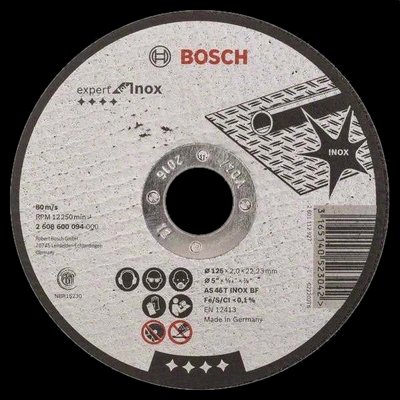 Bosch 125 x 1 мм (2608600549) Отрезной круг для нержавеющей стали 30067 фото