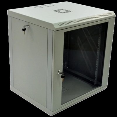 12U Шкаф 19", 600x500x640мм (Ш*Г*В), эконом, акриловое стекло, серый 26502 фото