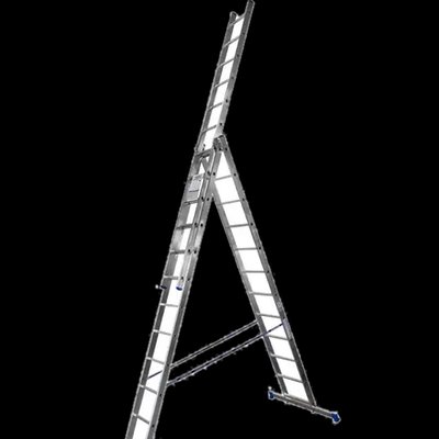 TRIOMAX VIRASTAR Алюминиевая трехсекционная лестница 3х12 ступеней 30314 фото