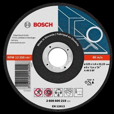 Bosch 125 x 1.6 мм (2608600219) Отрезной круг для металла 30073 фото