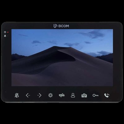 BCOM BD-780FHD Black Відеодомофон 32739 фото