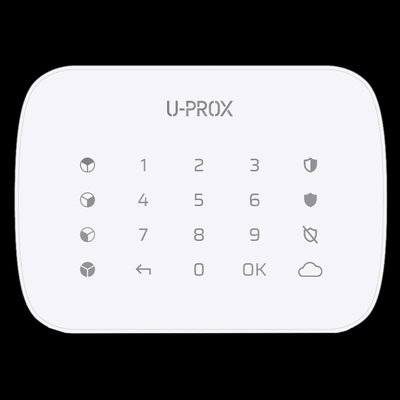U-Prox Keypad G4 White Беспроводная сенсорная клавиатура для четырех групп 29672 фото