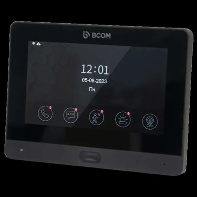 BCOM BD-760FHD/T Black Відеодомофон 32761 фото