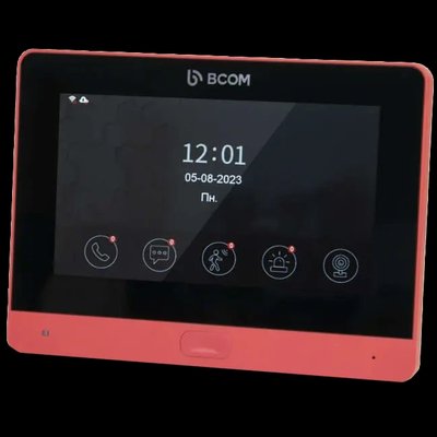 BCOM BD-760FHD/T Red Відеодомофон 32763 фото