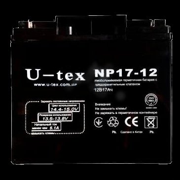 U-tex 12В / 17 A Аккумулятор 28445 фото