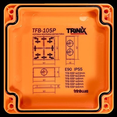 Trinix TFB-105P 4x3.5 Огнестойкая распределительная коробка 32337 фото