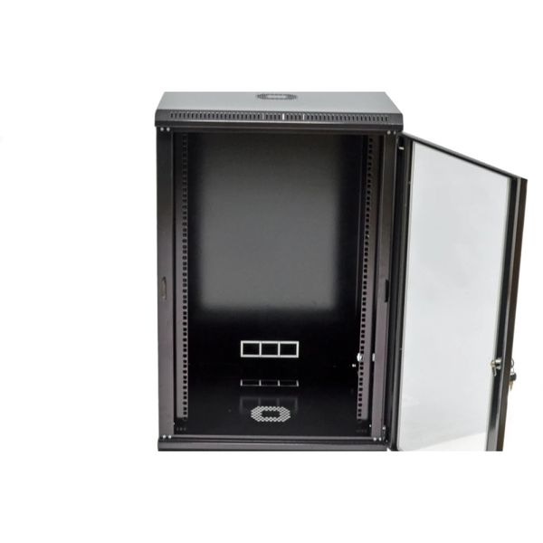 UA-MGSWL186B Шкаф 19"18U, 600x600x907мм (Ш*Г*В), эконом, акриловое стекло, черный 25665 фото