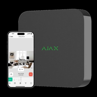 Ajax NVR (16ch) (8EU) black Сетевой видеорегистратор 30456 фото