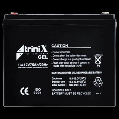 Trinix TGL12V75Ah/20Hr Акумулятор гелевий 12В 75А•год 28271 фото