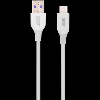 2E Type-C, Glow USB-A > USB-C Кабель заряджання/синхронізації 1м білий 33098 фото