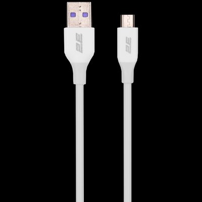 2E USB-A-MICROUSB, GLOW, 1M, WHITE (2E-CCAM-WH) Кабель 33099 фото