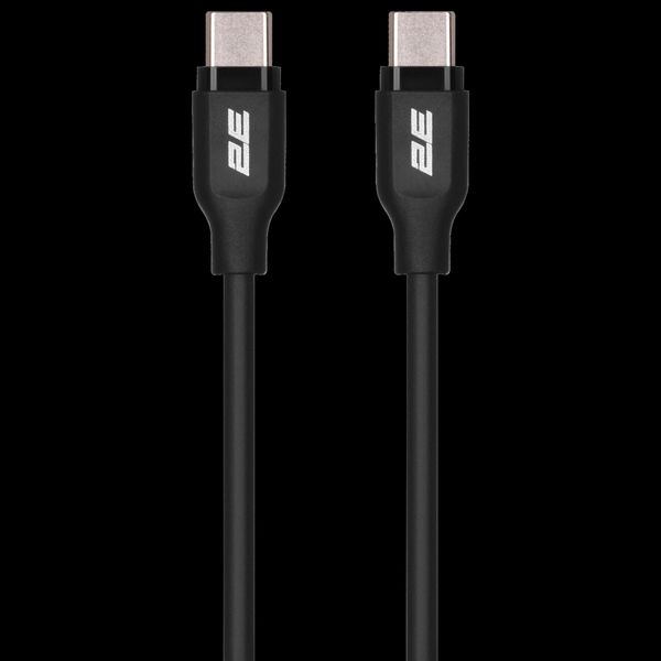 2E Type-C Glow USB-C > USB-C Кабель зарядки/синхронизации 1м 60Вт черный 33100 фото