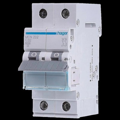 Hager MCN232 Автоматичний вимикач 2P 6kA C-32A 2M 31523 фото