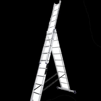 TRIOMAX VIRASTAR Алюминиевая трехсекционная лестница 3х10 ступеней 30312 фото