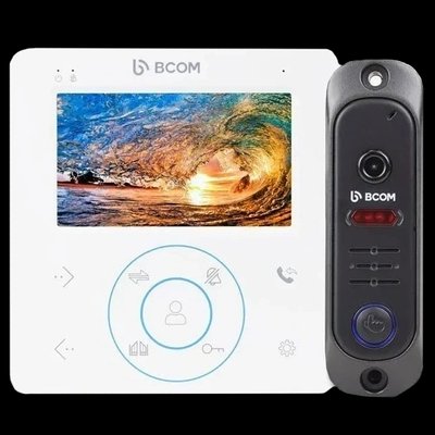 BCOM BD-480M White Kit Комплект видеодомофона 32722 фото