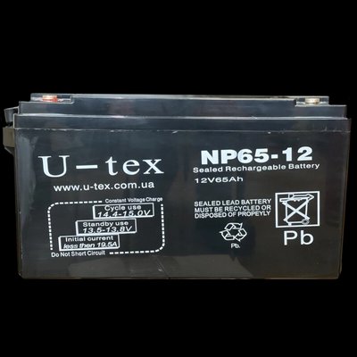 U-tex 12В / 65 Ah Аккумулятор 28702 фото