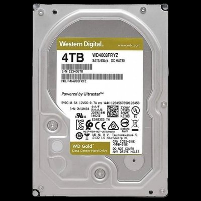 Western Digital (WD4003FRYZ) Жесткий диск 3.5" 4TB 32233 фото