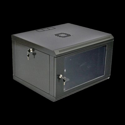 6U Шкаф 19" , 600x500x373мм (Ш*Г*В), эконом, акриловое стекло, черный 26490 фото