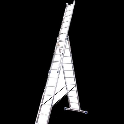 TRIOMAX VIRASTAR Алюмінієві трисекційні сходи 3х11 сходинок 30313 фото