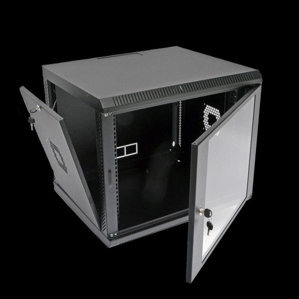 9U Шкаф 19" , 600х500х507 мм (Ш*Г*В), акриловое стекло, черный 26491 фото