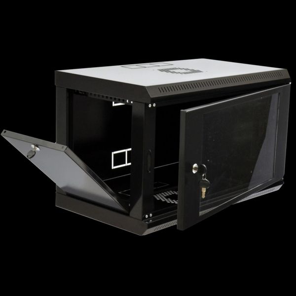 6U Шкаф 19" , 600x350x373мм (Ш*Г*В), эконом, акриловое стекло, черный 26495 фото