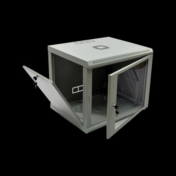 9U Шкаф 19" , 600x500x507мм (Ш*Г*В), эконом, акриловое стекло, серый 26501 фото