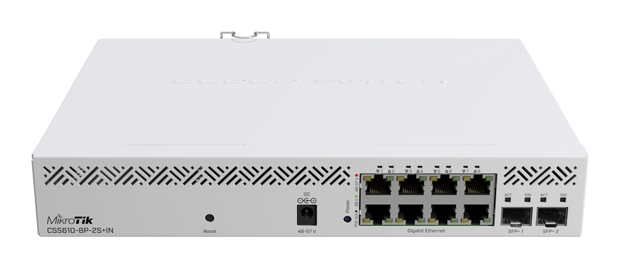 MikroTik CSS610-8P-2S+IN 8-портовий керований PoE 99-00013382 фото