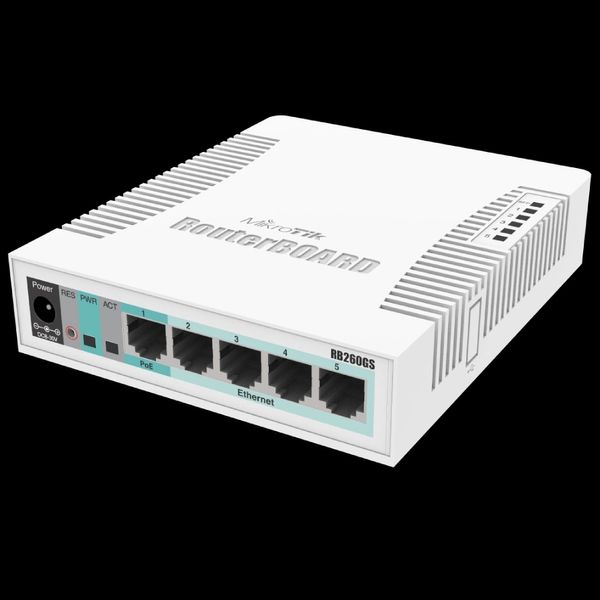 MikroTik RB260GS (CSS106-5G-1S) 5-портовий гігабітний керований комутатор 99-00014398 фото