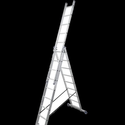 TRIOMAX VIRASTAR Алюмінієві трисекційні сходи 3х9 сходинок 30311 фото