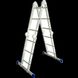 VIRASTAR TRANSFORMER Багатофункціональні шарнірні сходи-драбинки 4x3 сходинок 30318 фото 3